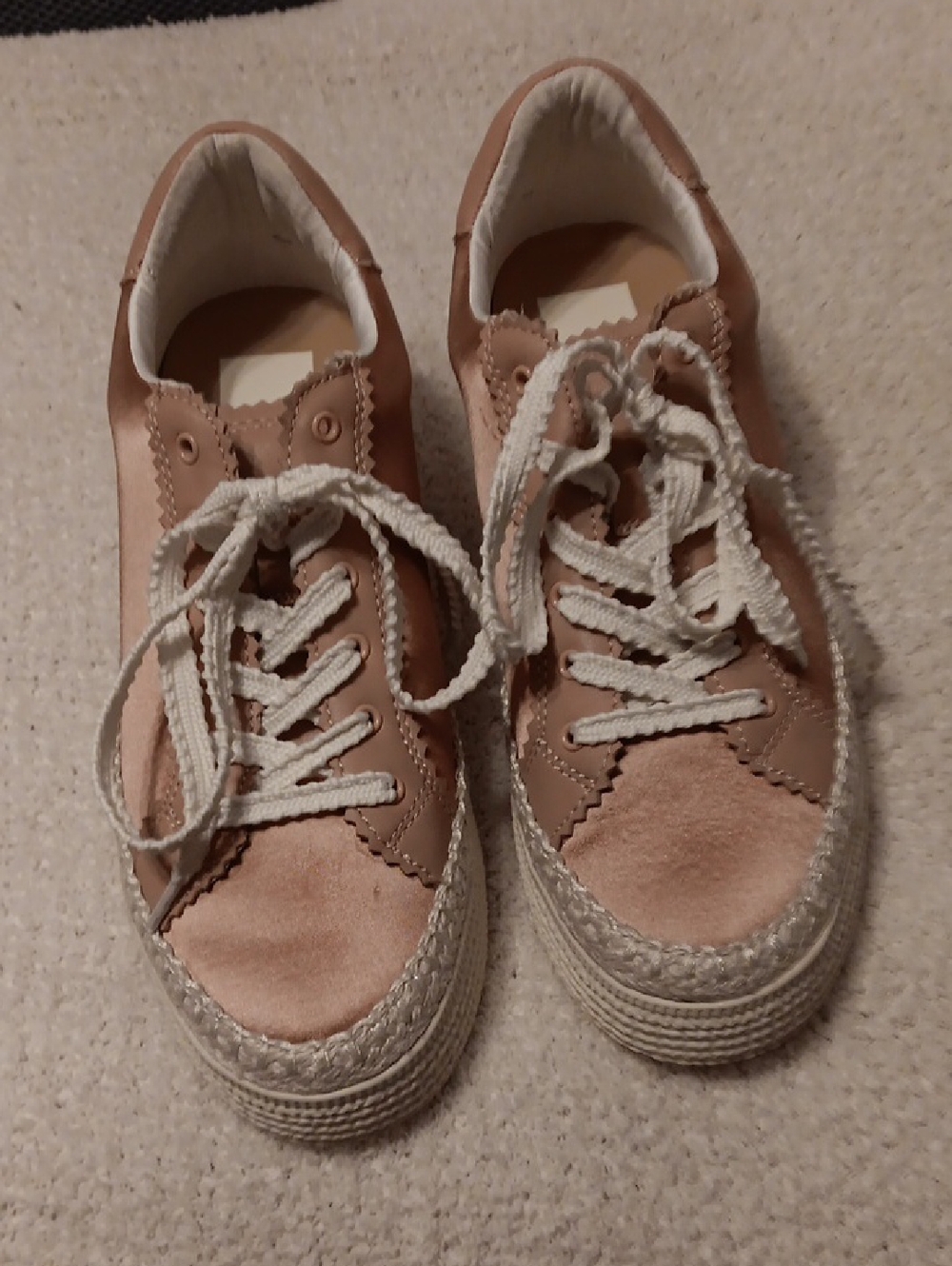 Dolce Vita Pink Lace-Up Platform Sneakers